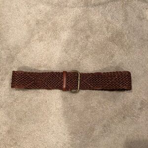 Oversized Vintage Brown/Cognac Leather Belt